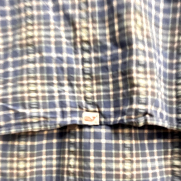 Vineyard Vines Plaid On-The-Go Performance Harbor Shirt size medium - Picture 6 of 9